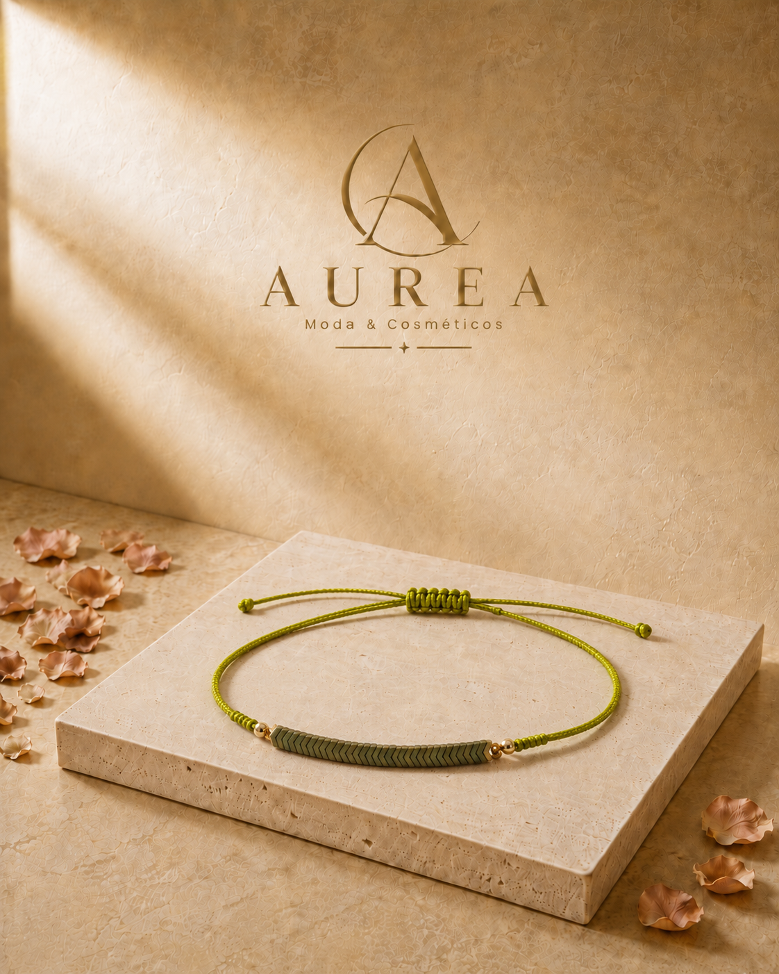 Pulsera Ajustable Espiga Verde