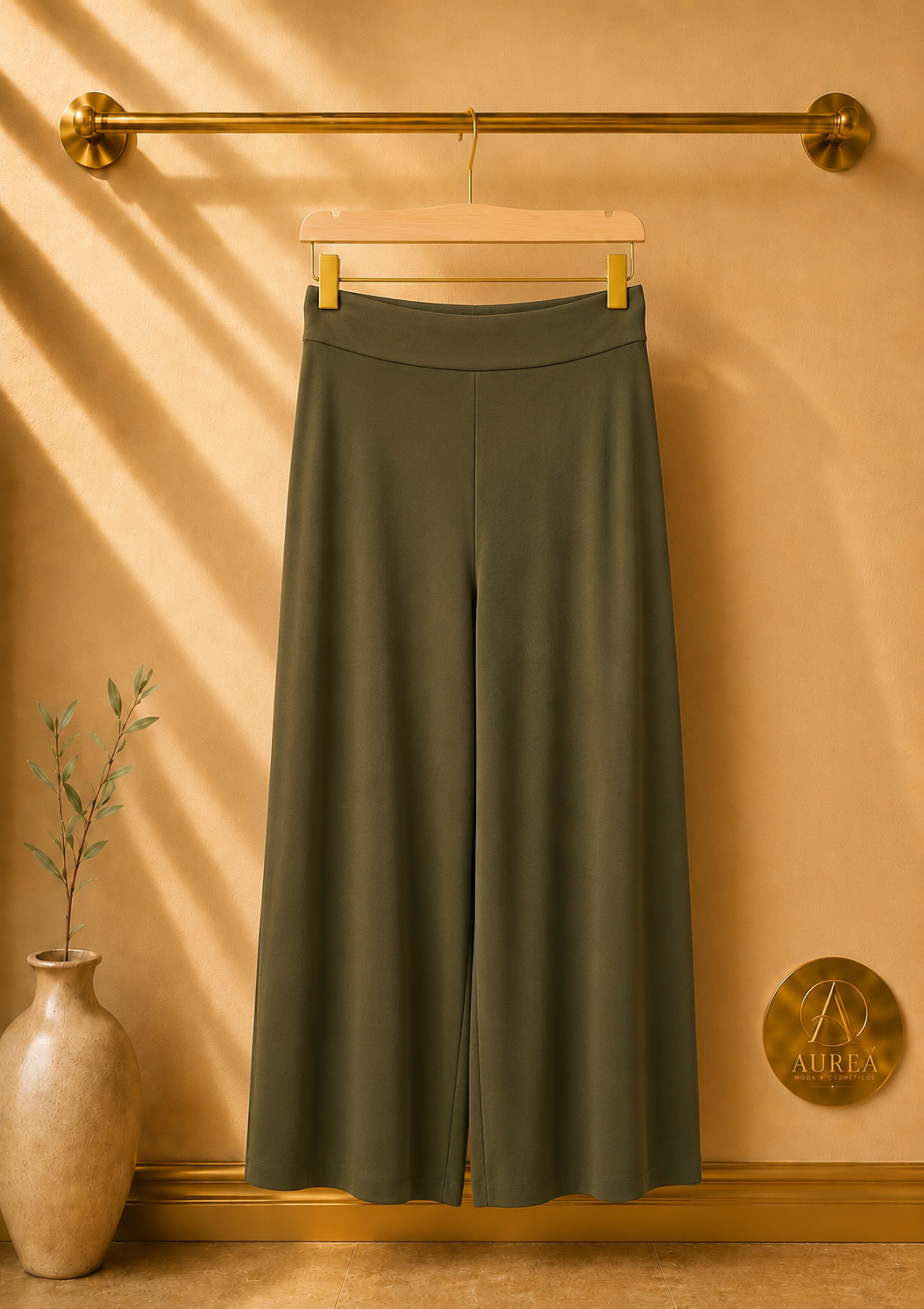 Pantalón Palazzo Fluido de Talla Amplia