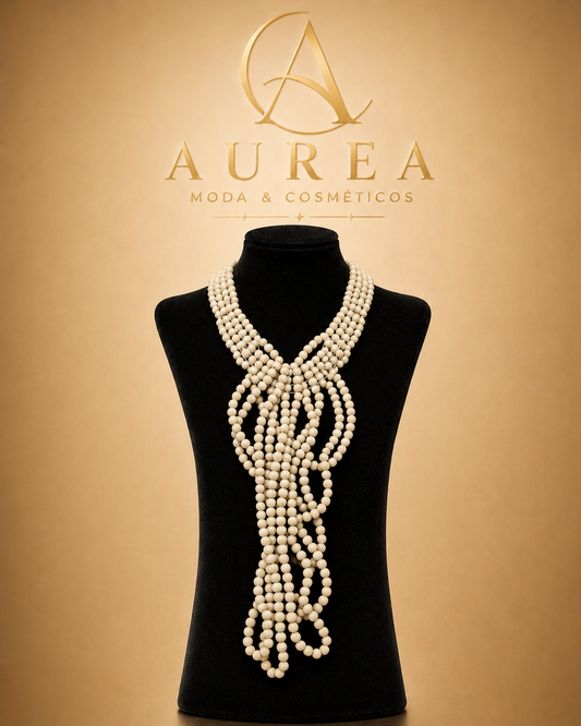 Collar Cascada color rosa 1 de AUREA