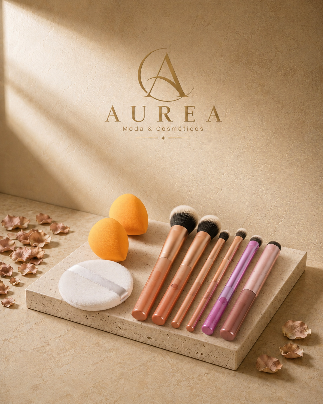 Set de Brochas y Esponjas de Maquillaje