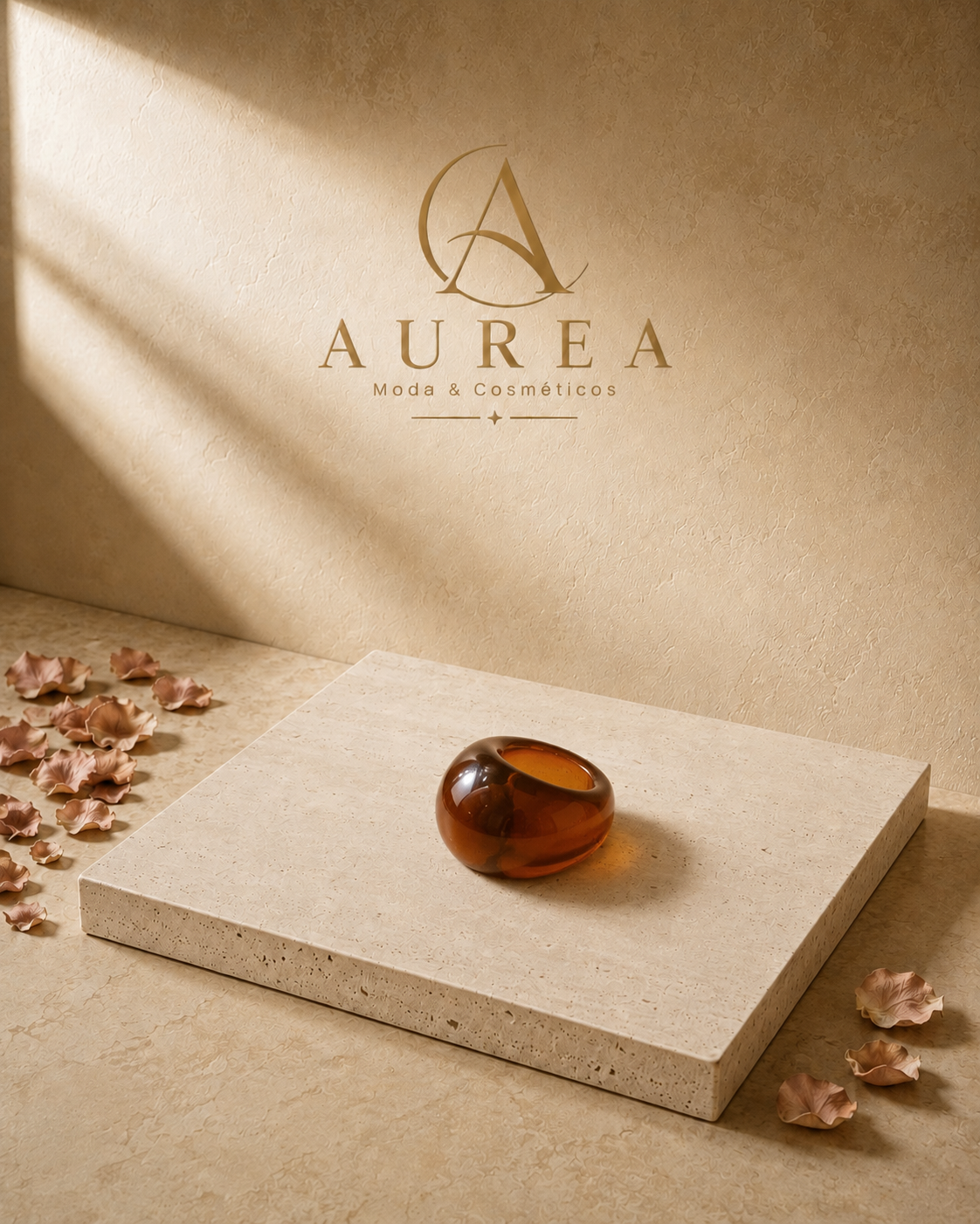 Anillo Ámbar Translúcido