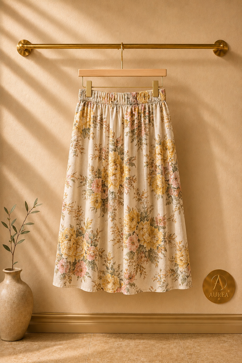 Falda Midi Floral
